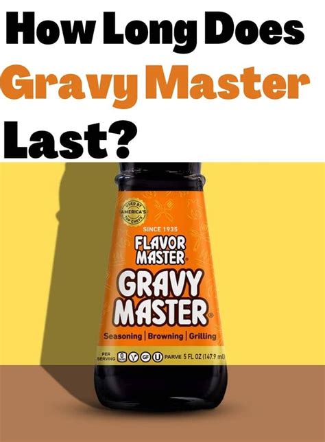 does gravy master expire